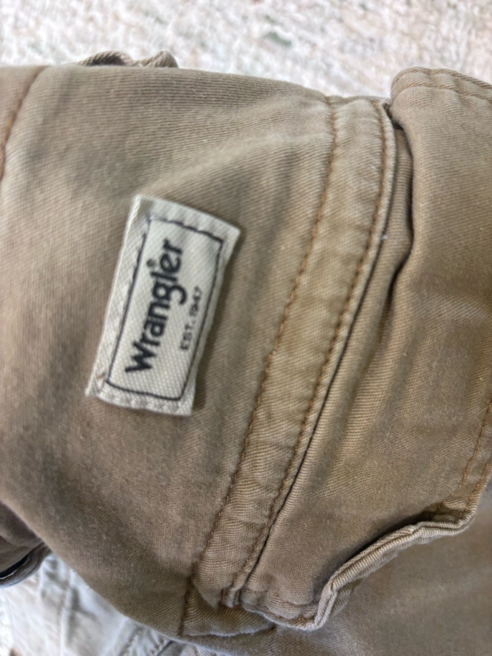 Wrangler Khaki/Tan jeans with Label